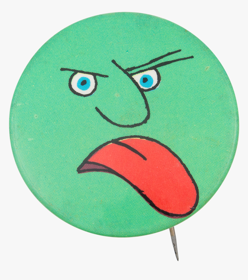 Green Tongue Out Art Button Museum - Stitch, HD Png Download