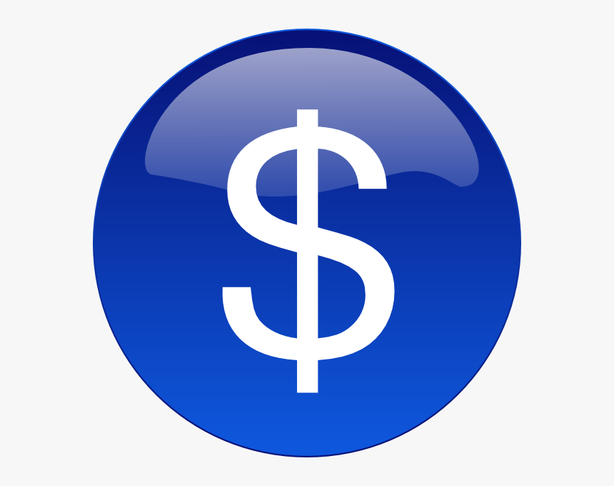 Money Clipart Blue - Circle, HD Png Download