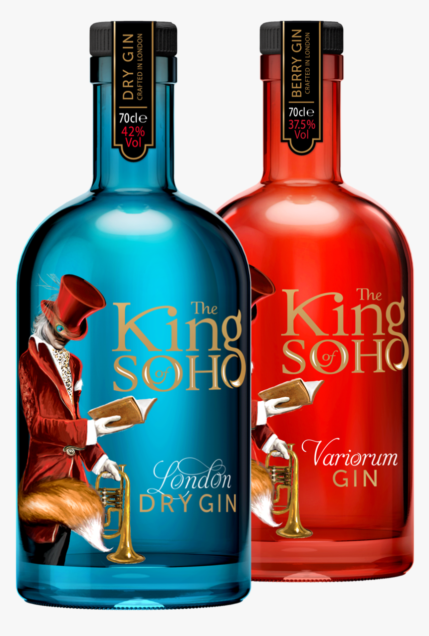 King Of Soho London Dry Gin, Gin Lovers, Gin And Tonic, - King Of Soho Gin, HD Png Download