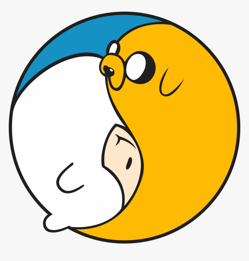 Adventure Time Yin Yang, HD Png Download