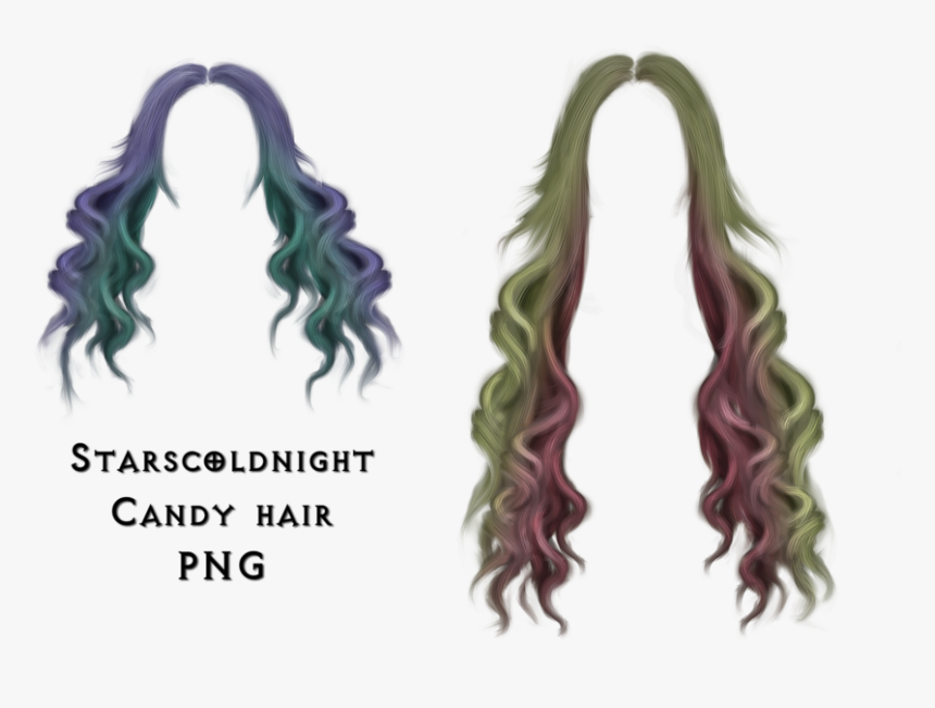 Transparent Hair Png Files - Mermaid Hair Png, Png Download