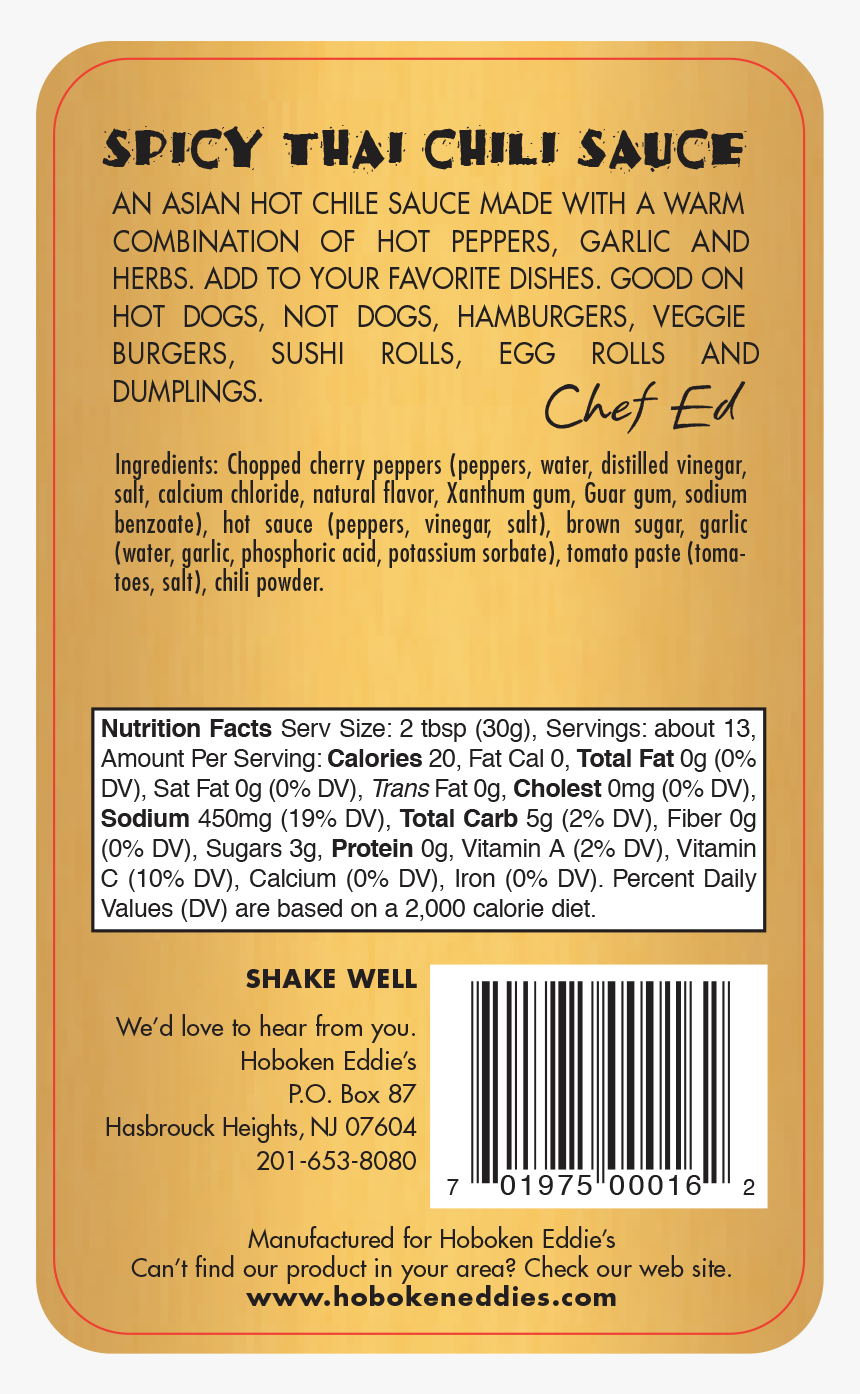 Habanero Mustard 14 Oz Back - Publication, HD Png Download