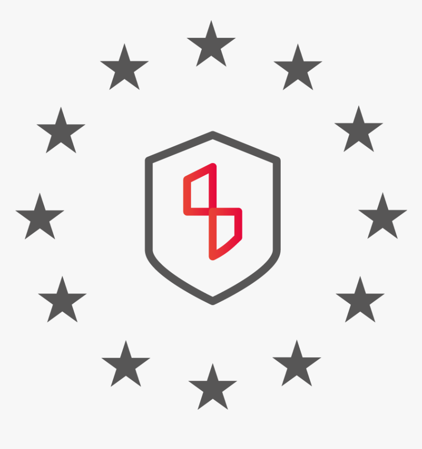 Privacy Shield With Stars Around European Union, HD Png Download