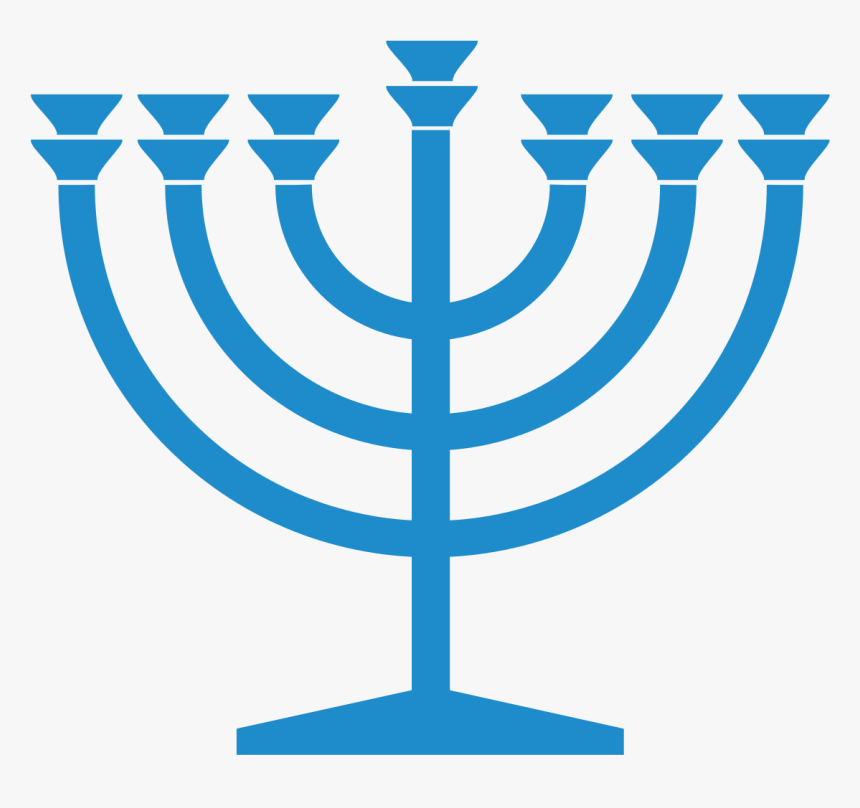 Menorah Png Blue, Transparent Png