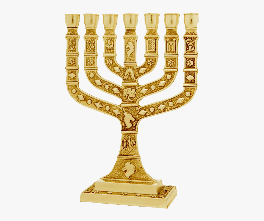 Jewish Menorah Jerusalem Candle Holder - Menorah Israel, HD Png Download