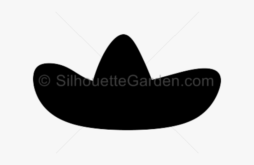 Transparent Sombrero Clipart Png - Silhouette Sombrero Clip Art, Png Download