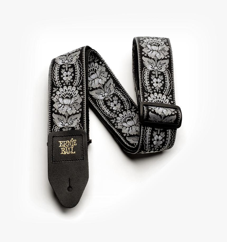 Ernie Ball Silver Orleans Jacquard Strap Thumb - Ernie Ball Royal Orleans Silver Jacquard Guitar Strap, HD Png Download