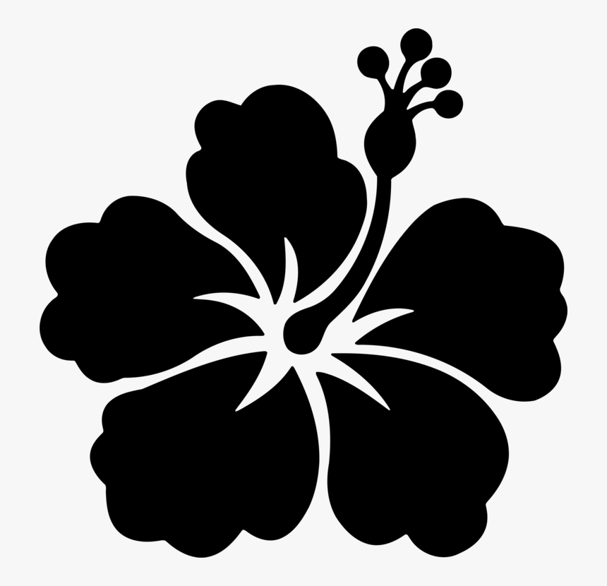 Shoeblackplant Flower Stencil Wall Decal Sticker, HD Png Download