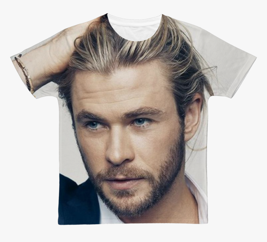 Chris Hemsworth Classic Sublimation Adult T Shirt Fine Hair Men