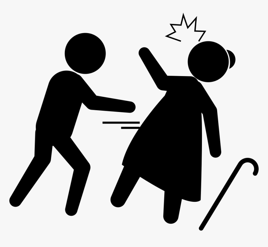 Criminal Stealing An Old Woman - Stealing Png, Transparent Png