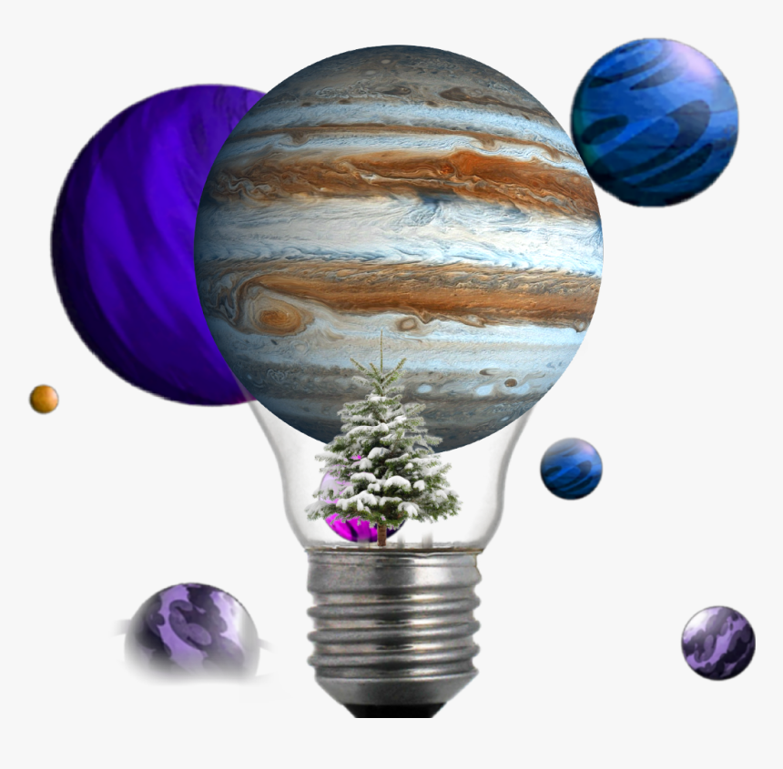 #planet #planets #jupiter - Transparent Background Bulb Png, Png Download