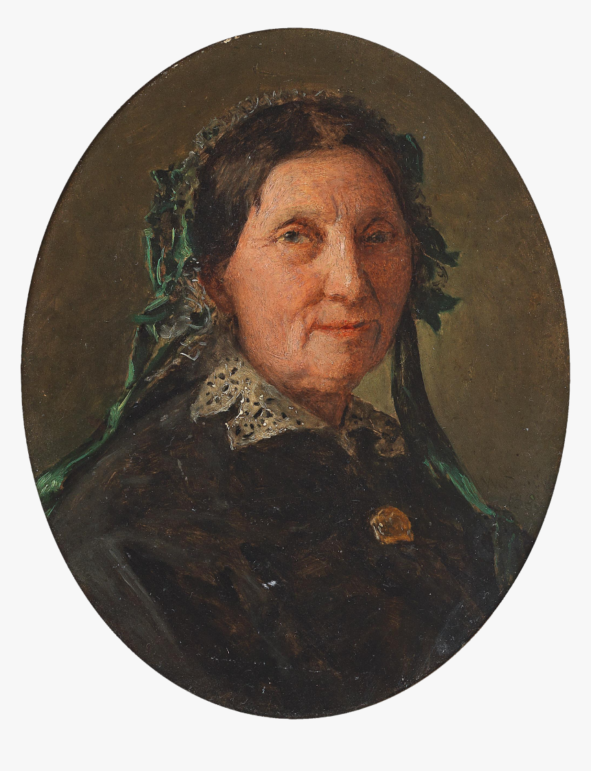 Waldmüller Old Woman In A Lace Collar And With A Gold - Self Portrait Rembrandt Soldiers, HD Png Download