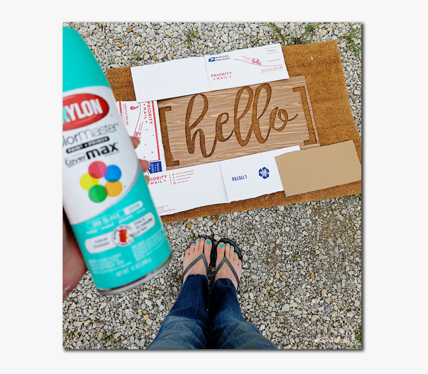 9-29a10 - Paint A Door Mat, HD Png Download