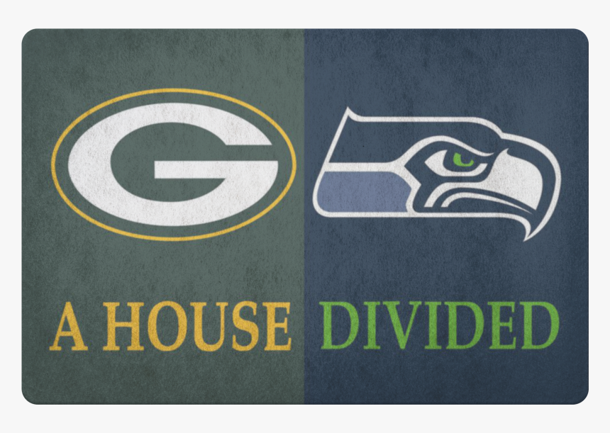 Green Bay Seattle Seahawks Welcome Mat Doormat - Seattle Seahawks, HD Png Download