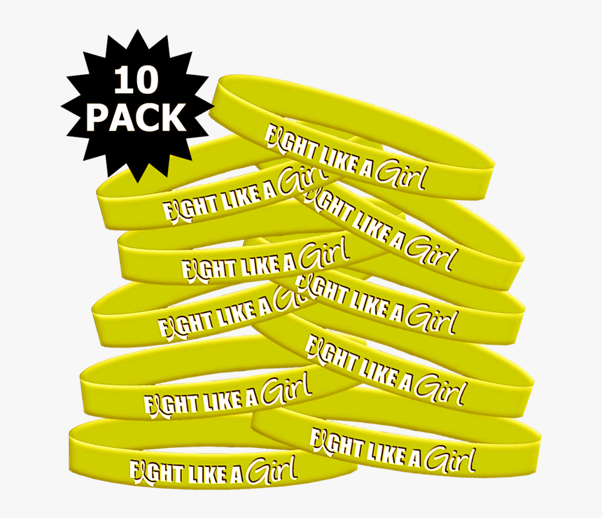 Fight Like A Girl Wristband For Bladder Cancer, Endometriosis, - Fight Like A Girl Breast Cancer Bracelets, HD Png Download