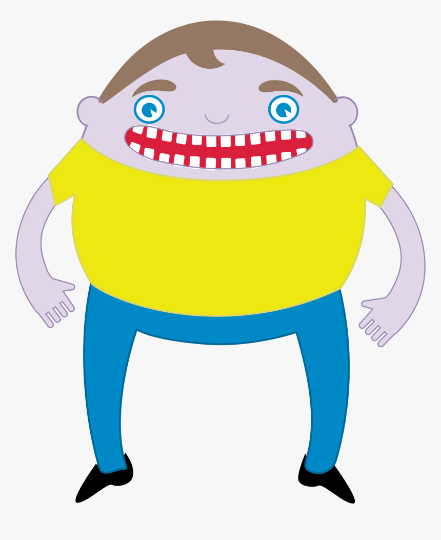 Transparent Happy Guy Png - Cartoon, Png Download