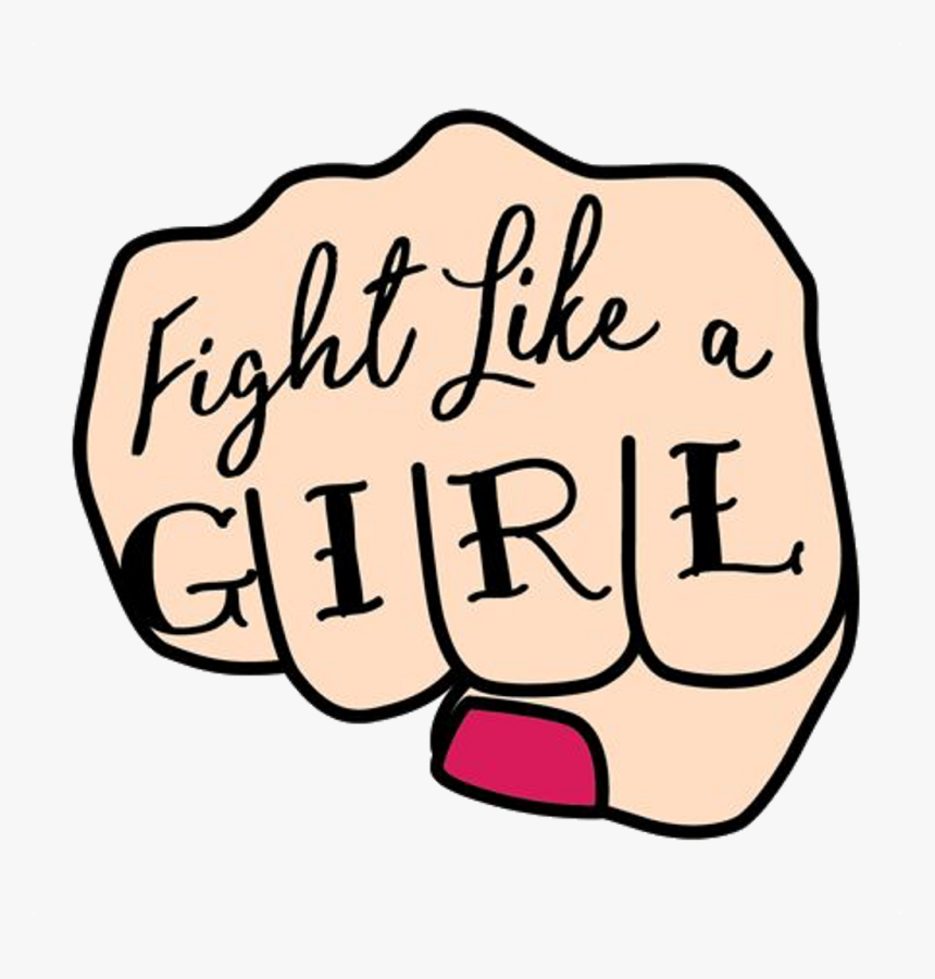 Cute Aesthetic Interesting Art Overlay Stickers Cutesti - Kickboxing Logo Ideas For Girls, HD Png Download