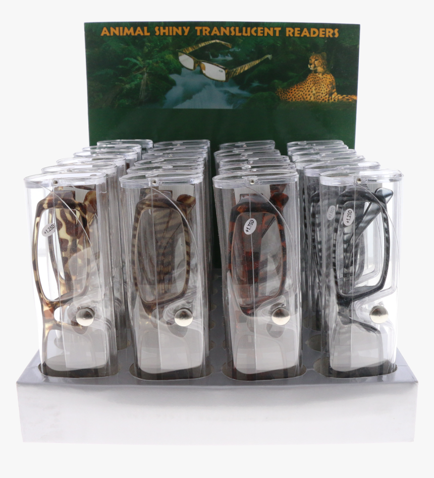 Animal Print Shiny See-through Reading Glasses Astr24 - Fighter Aircraft, HD Png Download