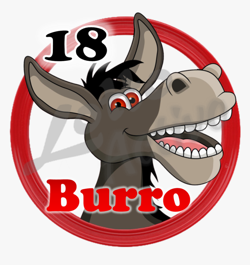 18 Burro - Funny Donkey Cartoon, HD Png Download