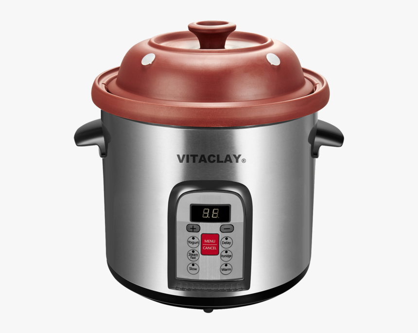 Vitaclay Smart Organic Clay Stock Pot And Multi Crocks - Vitaclay Slow Cooker, HD Png Download