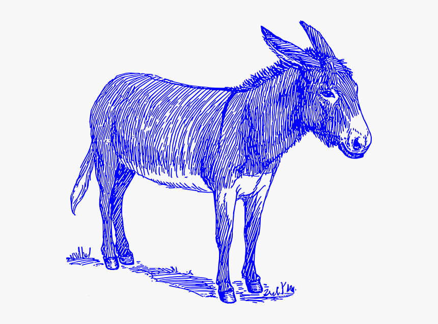 Blue Donkey Svg Clip Arts - Gary Oke Voice Like A Sore Ass, HD Png Download