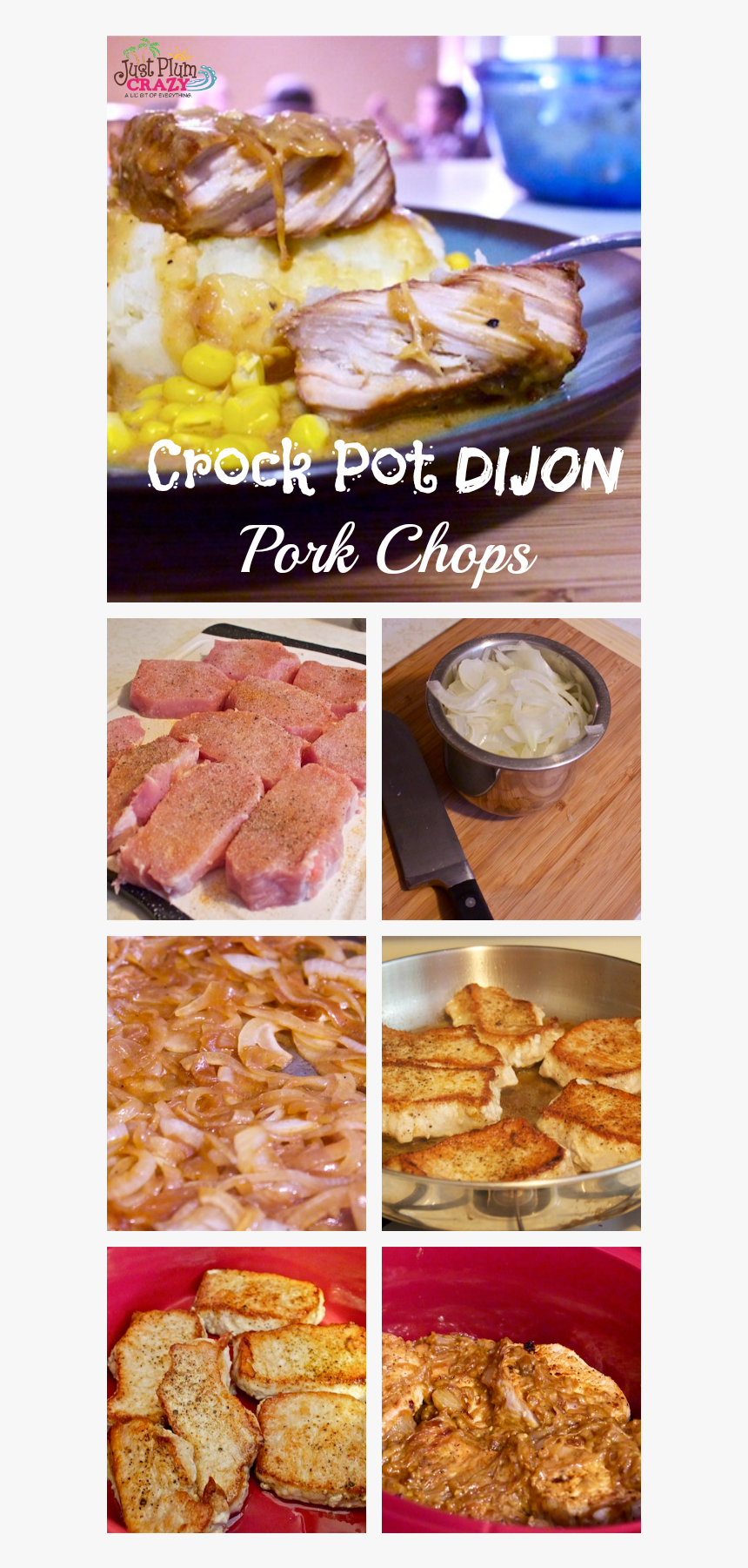 Crock Pot Pork Chops With Caramelized Onion & Dijon - Banana Bread, HD Png Download