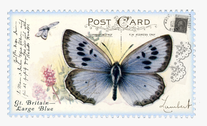 Vintage Postage Stamp Png, Transparent Png