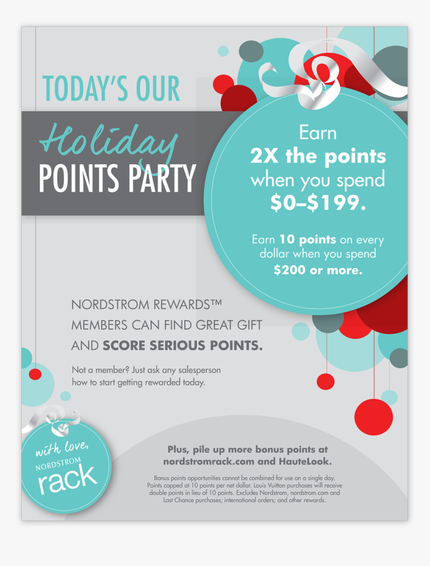 Door Sign, Freestanding Inside Store Door, Promoting - Nordstrom Holiday Points Event, HD Png Download