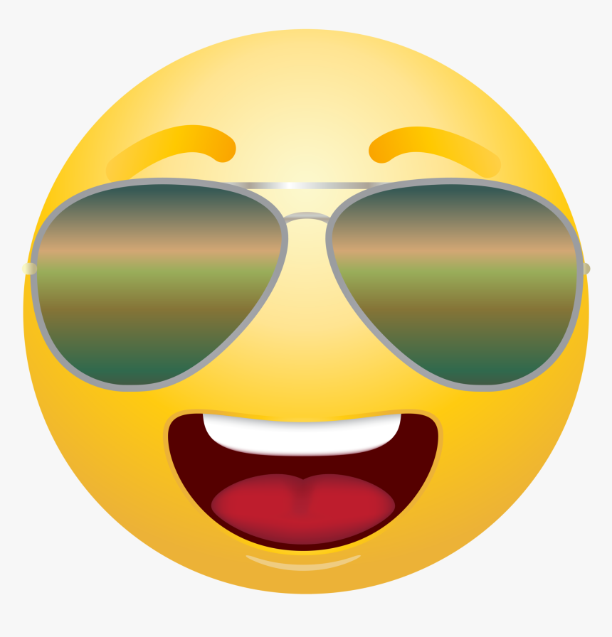 Sunglasses Emoji Clipart Sunshine - Sunglasses Emoji Transparent Background Emoji, HD Png Download