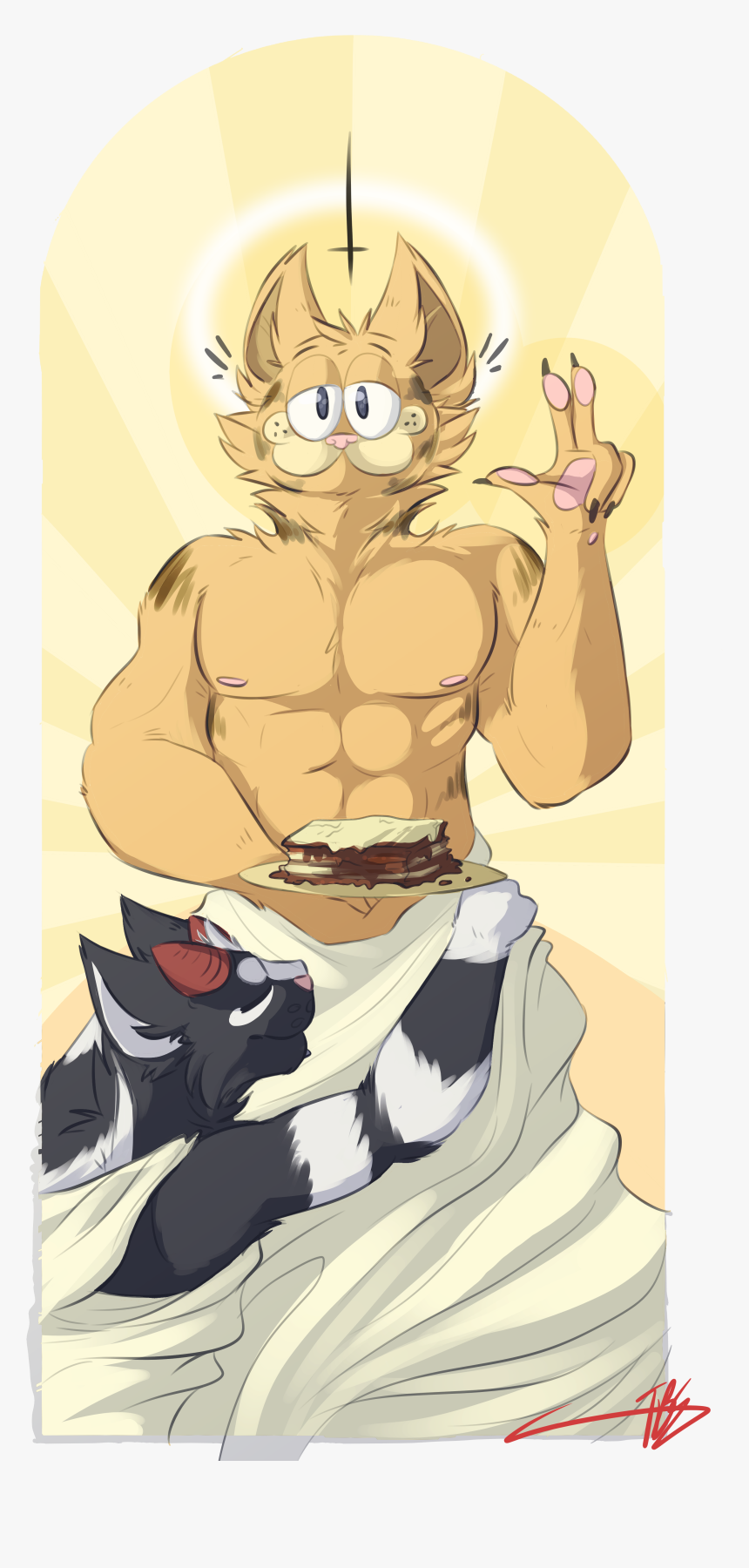 Holy Garfield, HD Png Download