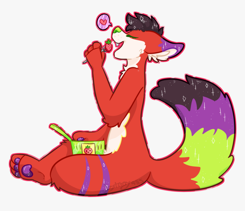 Fanart Majira Strawberry Furry Art, HD Png Download