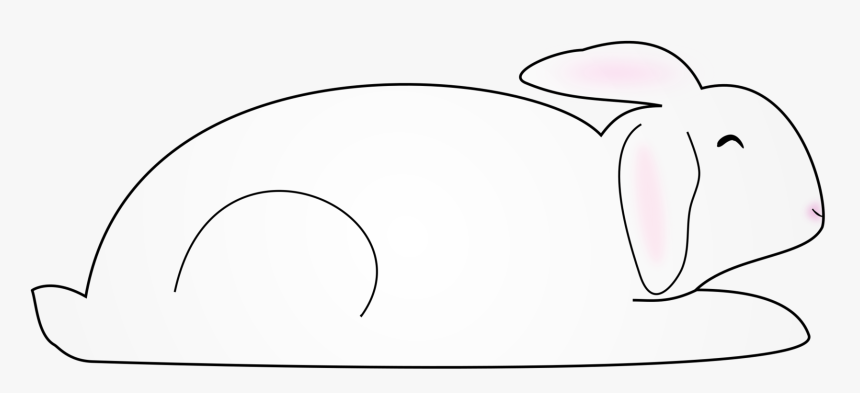 Rabbit White Easter Bunny Hutch Red - Circle, HD Png Download