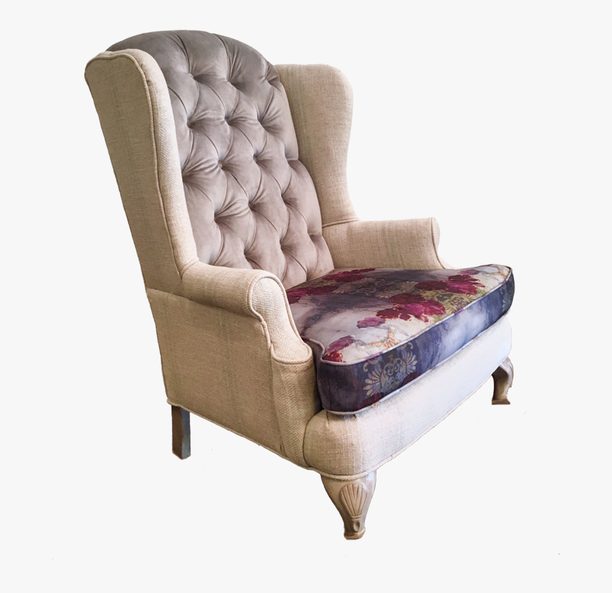Josephine Chair Modern Floral With Lilac Purple Magenta - Club Chair, HD Png Download