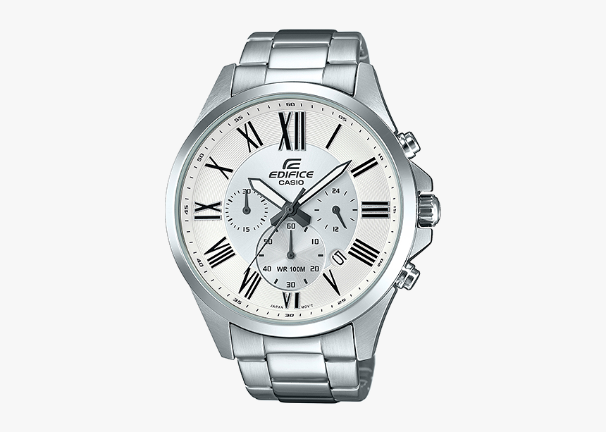 Edifice Efv 500d 7a Silver Mens Water Resistant Watch - Casio Efv 500d 7a, HD Png Download