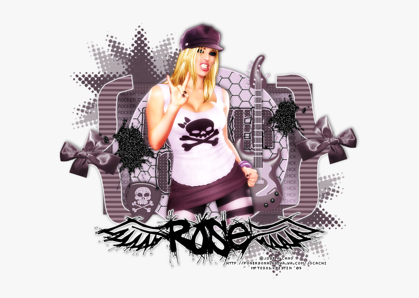 [rocker Chick Rose ] - Illustration, HD Png Download