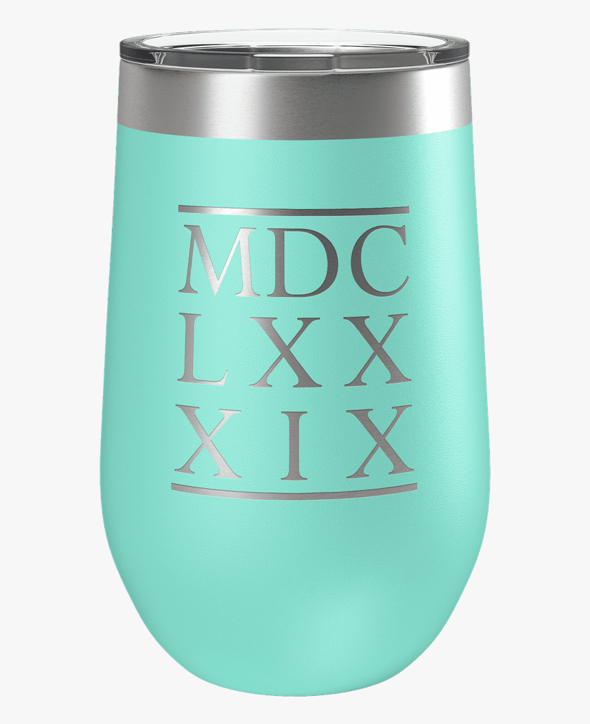 1689 Bcf Roman Numerals 16oz Insulated Tumbler - Diet Soda, HD Png Download