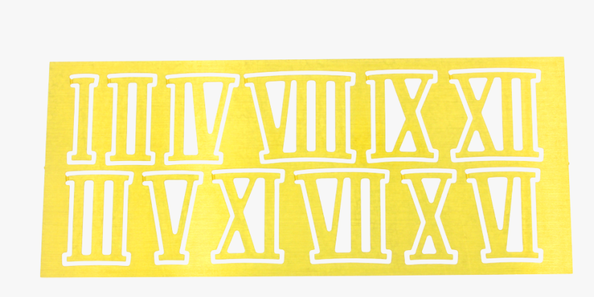 Römische Ziffern Aus Messing, HD Png Download