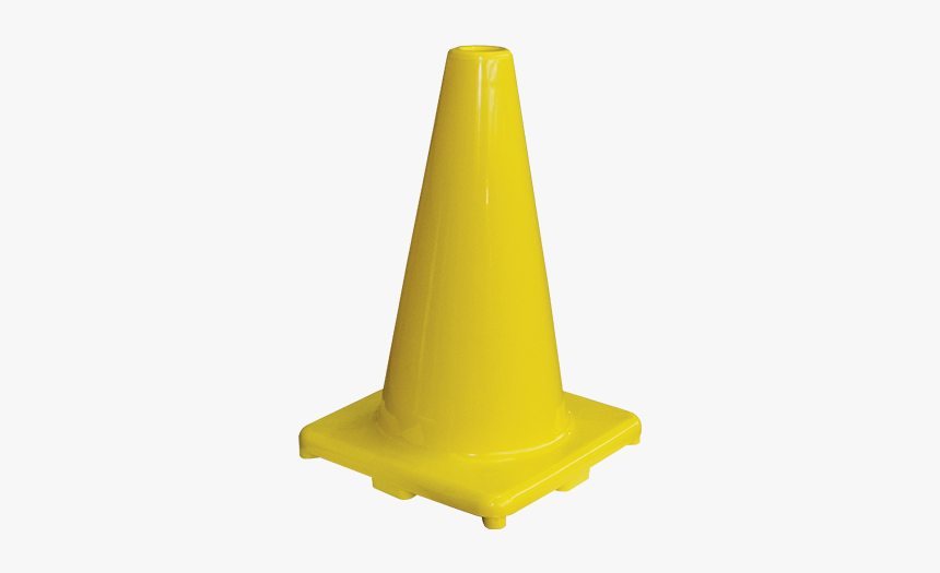 Cone 300mm Yellow - Plastic, HD Png Download