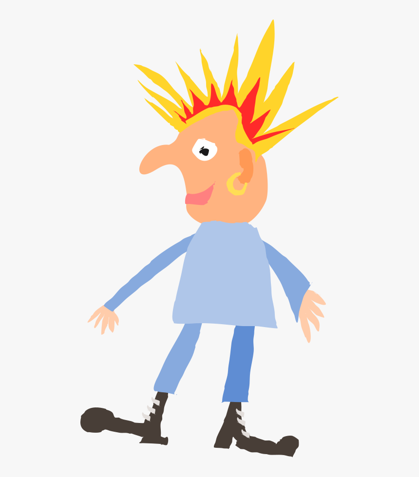 Rough Punk Rocker Svg Clip Arts - Punk Rocker Punk Clipart, HD Png Download