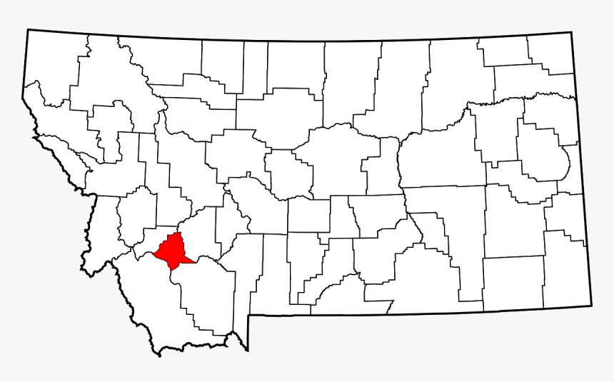 Montana Map Black And White, HD Png Download