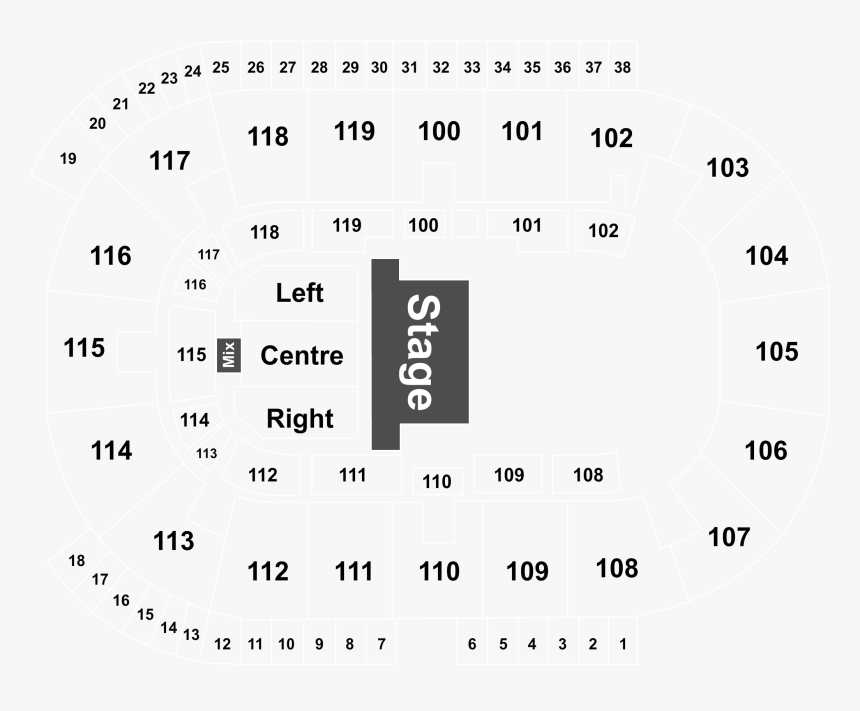 K Rock Centre Seating Chart, HD Png Download