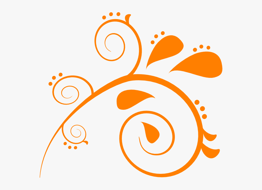 Orange Scroll Clipart, HD Png Download