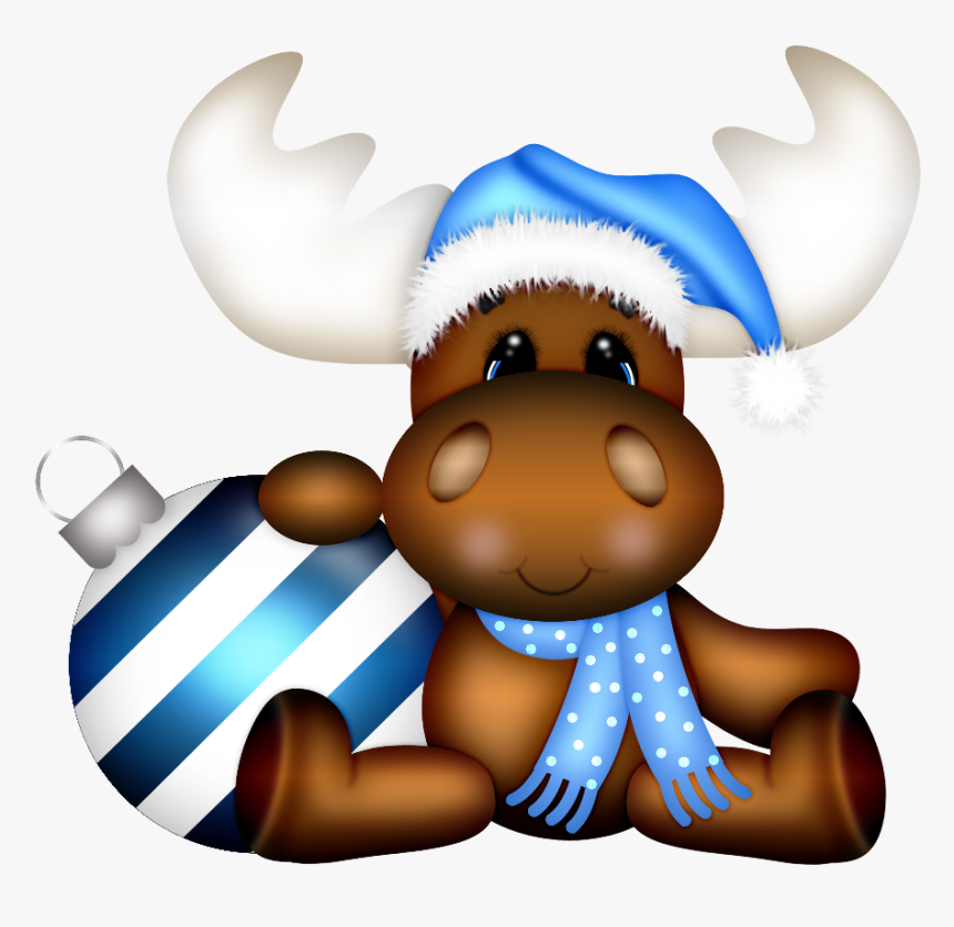 Moose Clipart Holiday - Christmas Clip Art Moose, HD Png Download