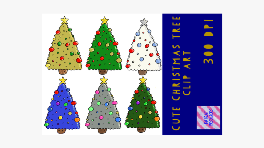 Clipart Transparent Cute Christmas Tree, HD Png Download