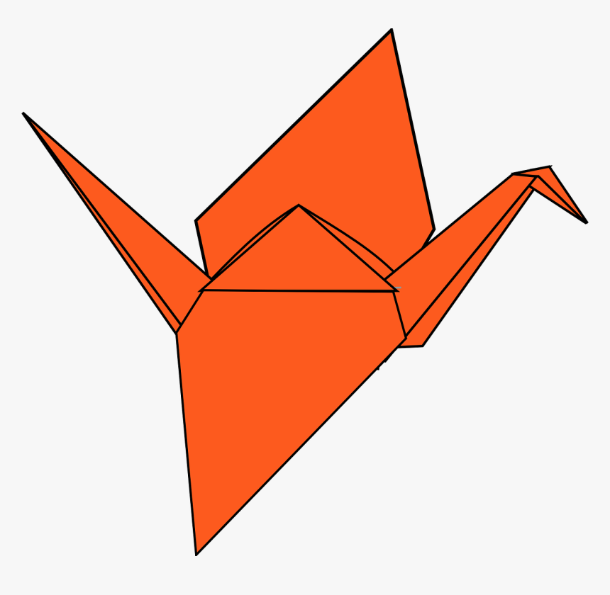 Origami Crane No Background , Transparent Cartoons - Transparent Background Origami Clipart, HD Png Download