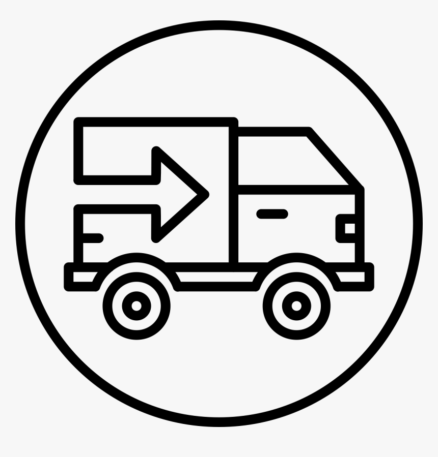 Hot Shot Truck Icon - Drawing Delivery Truck Png, Transparent Png