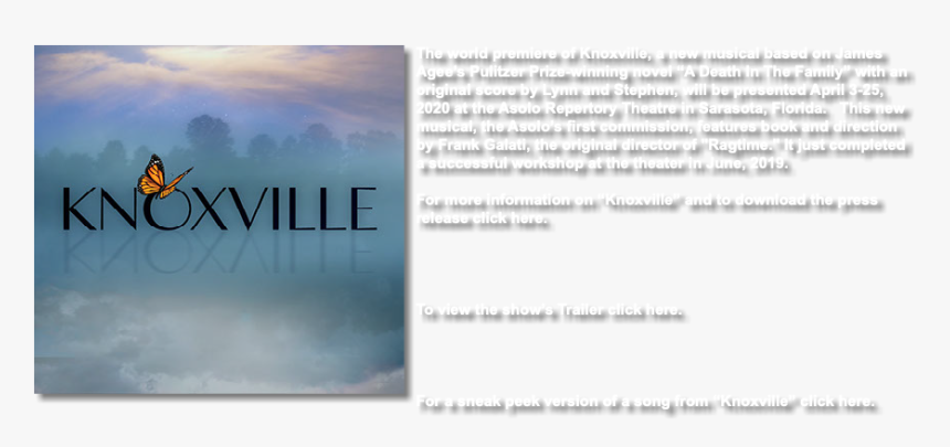 ﷯the World Premiere Of Knoxville, A New Musical Based - Windsurfing, HD Png Download