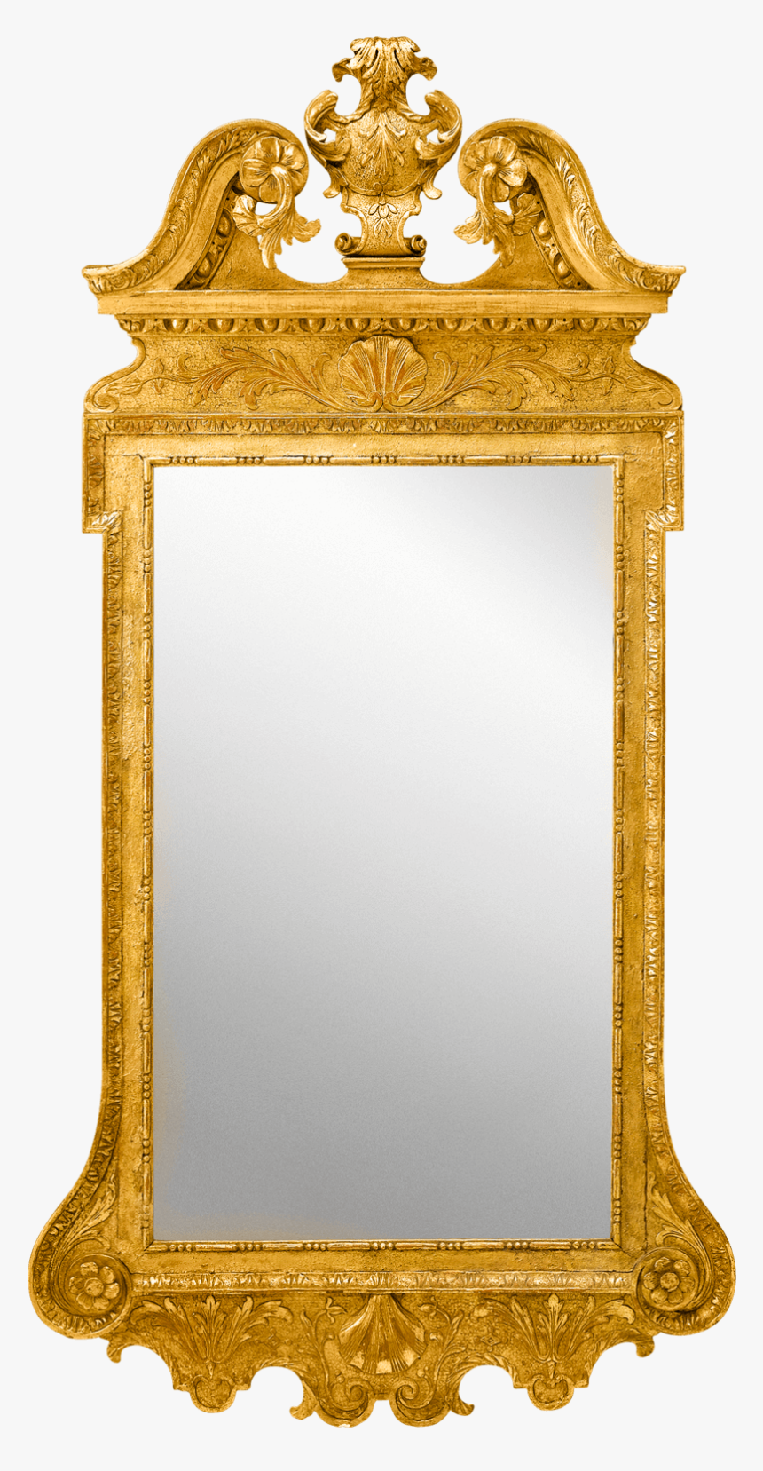 George Ii Gilt Gesso Mirror - George Ii Mirror, HD Png Download