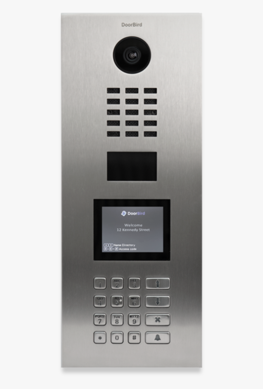 Doorbird Ip Video Door Station D21dkv Brushed Stainless-steel,display, HD Png Download