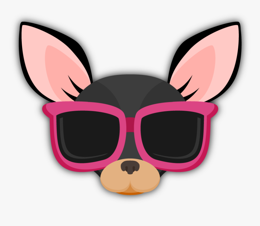Black Tan Chihuahua Emoji Stickers For Imessage - Chihuahua Emoji, HD Png Download